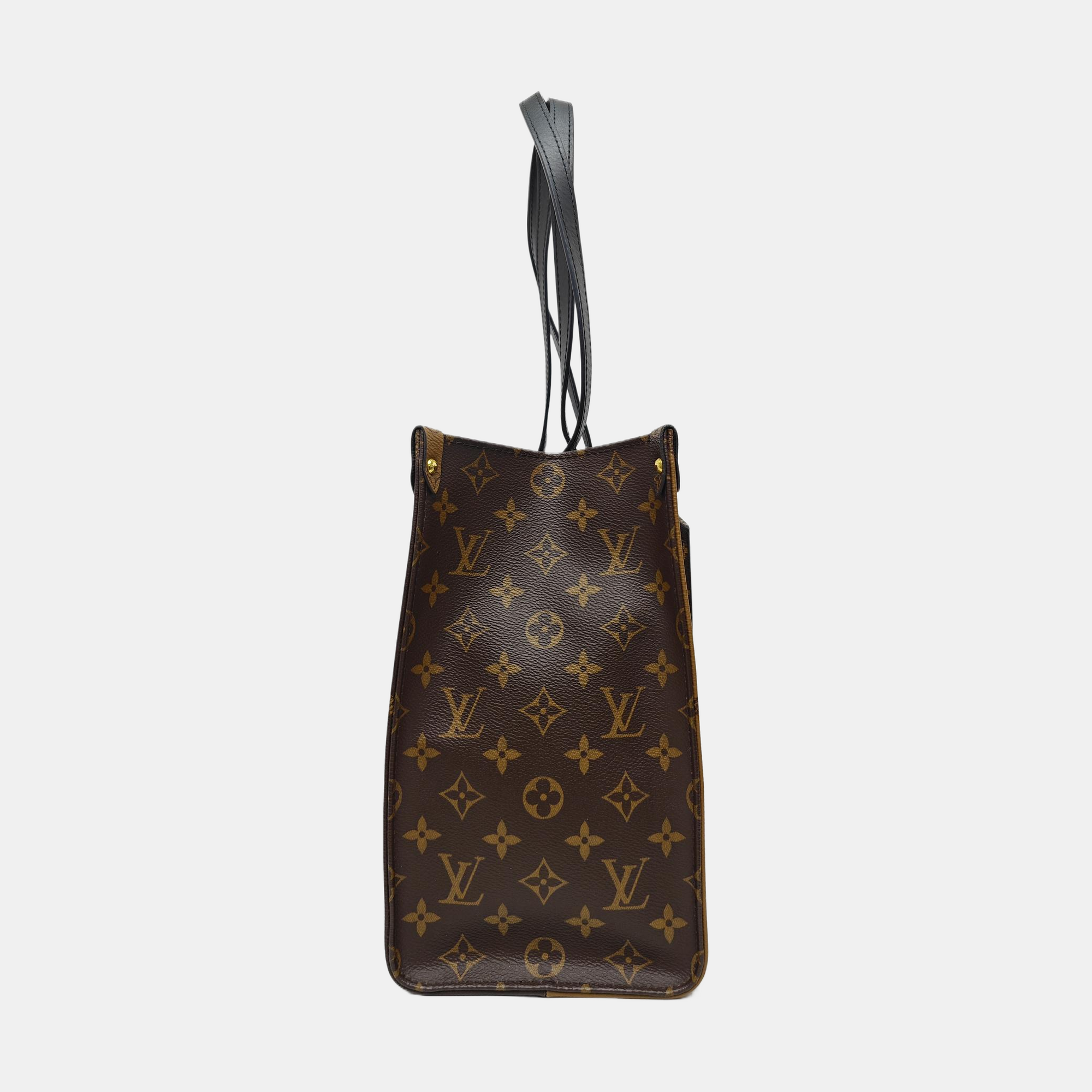 ONTHEGO MM Monogram Coated Canvas Brown