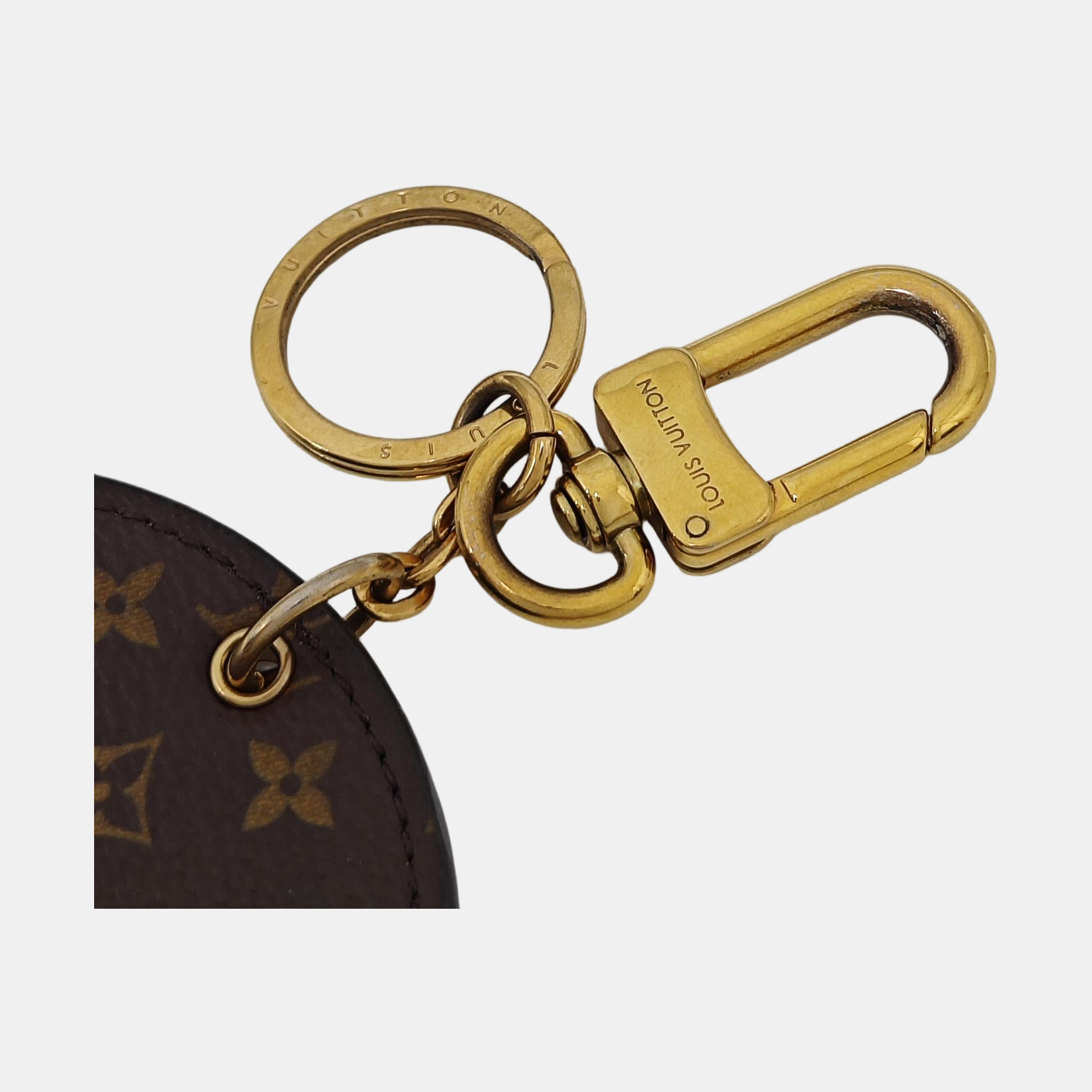 Leather Bag Charm Brown