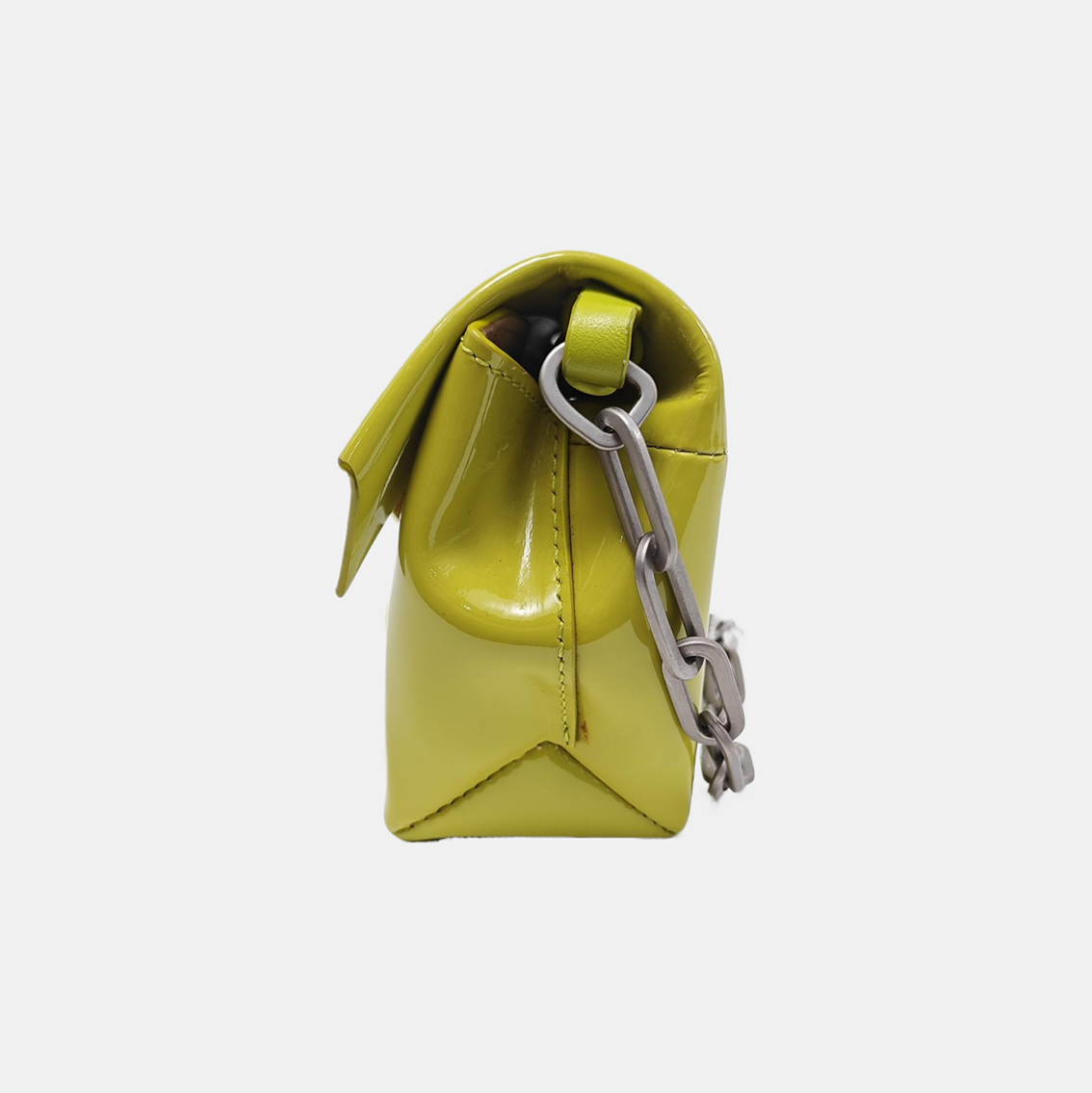 Patent Leather Crossbody Bag Yellow