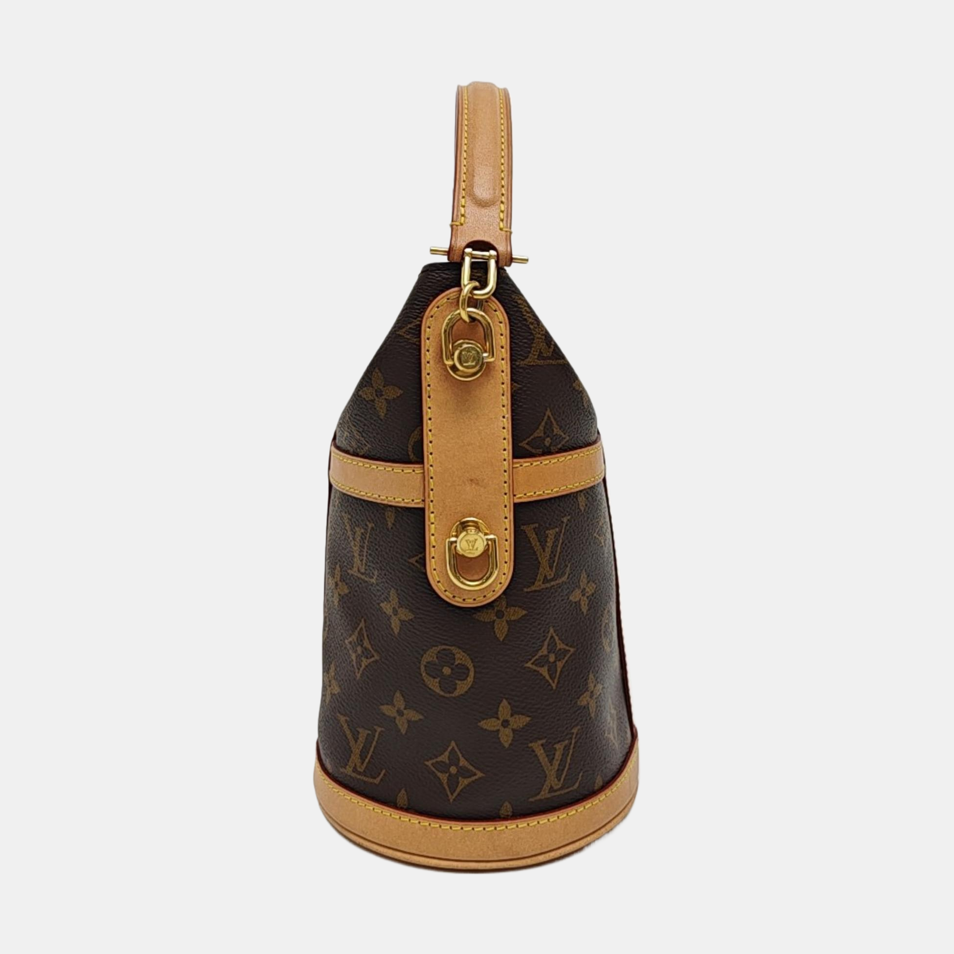 DUFFLE Monogram Coated Canvas Brown