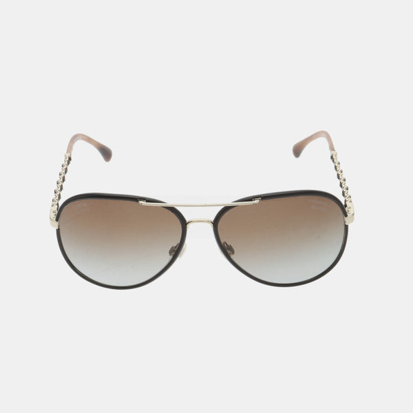 Brown Metal Sunglasses