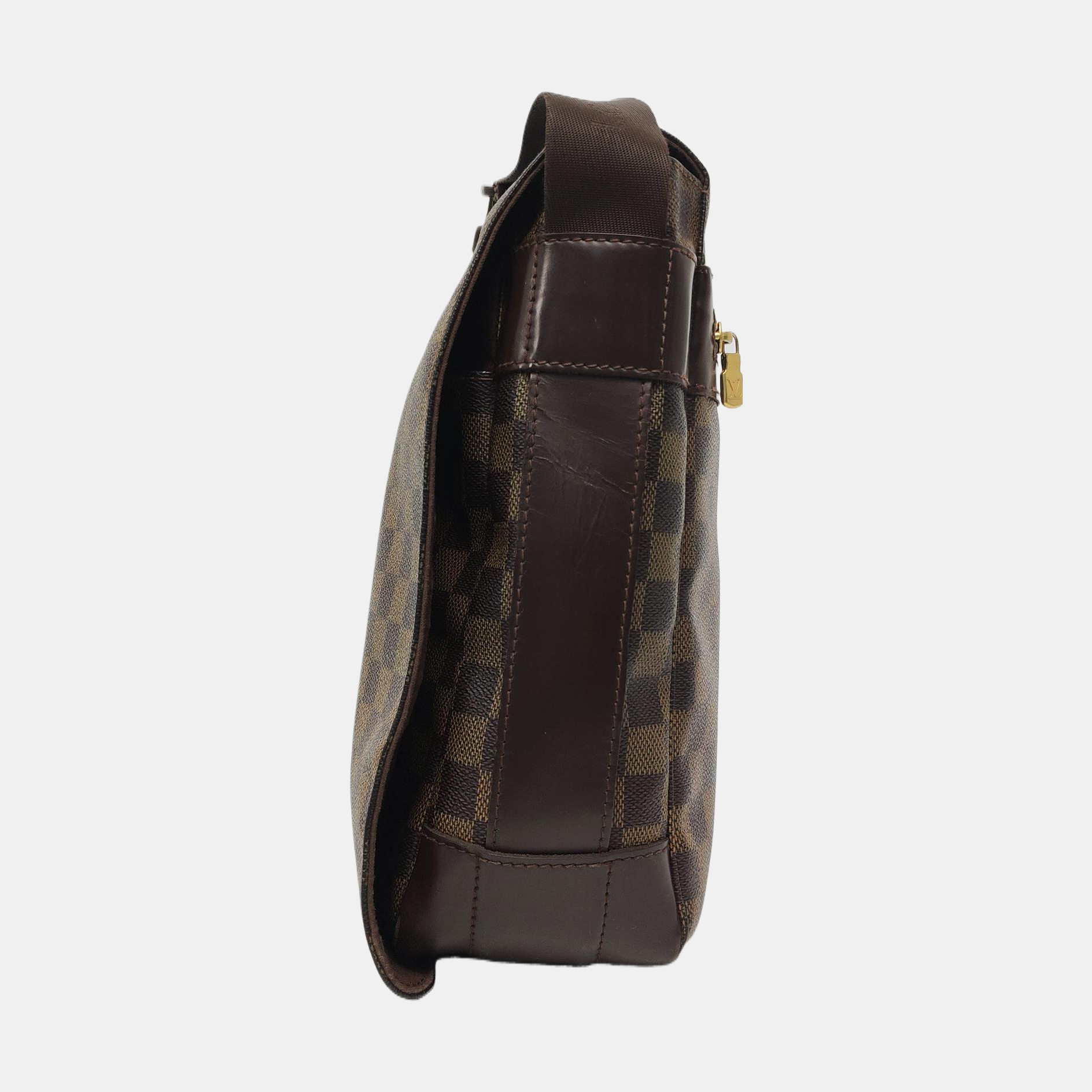 BASTILLE Damier Ebene Coated Canvas Brown