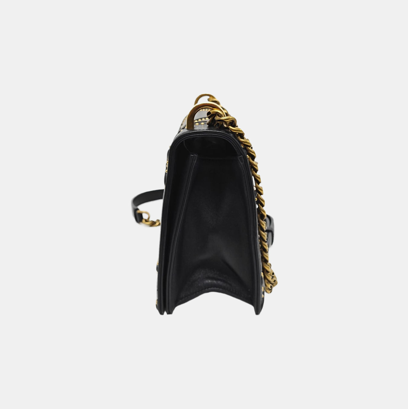 Diorama Medium Cannage Calfskin Black