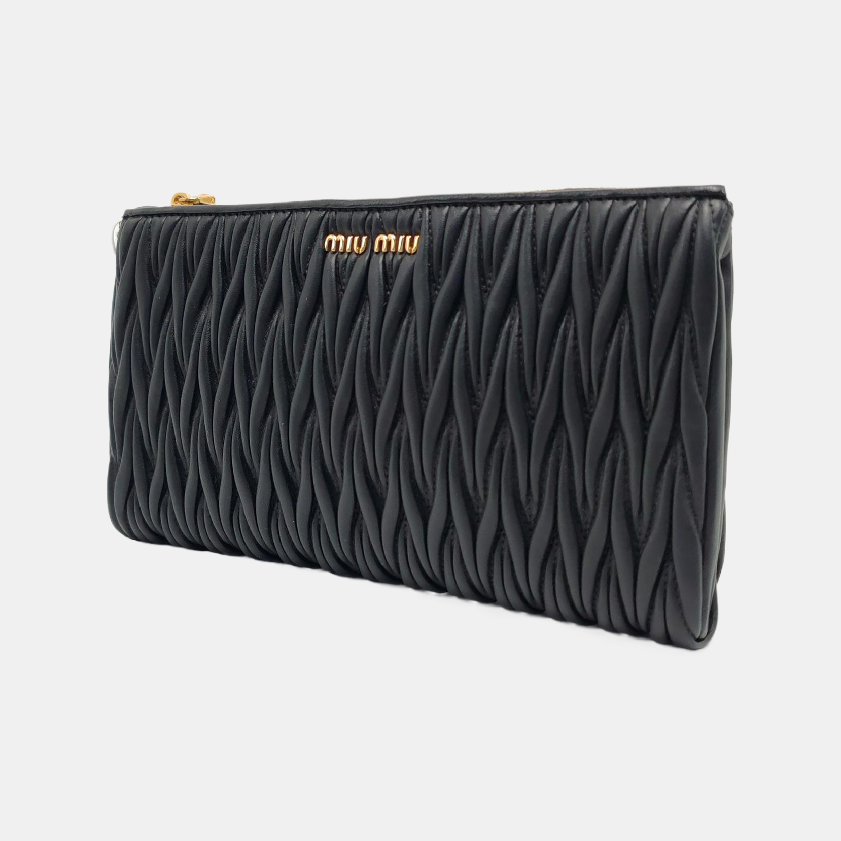 Matelassé Quilted Lambskin Black