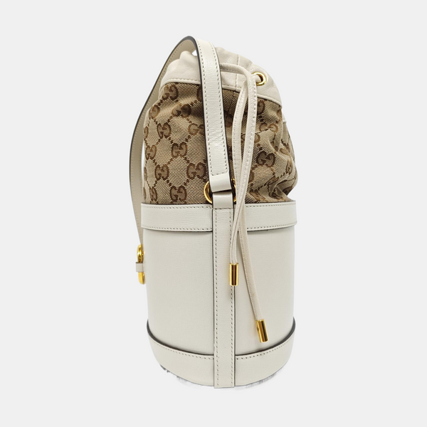 Horsebit 1955 Small Monogram Calfskin White