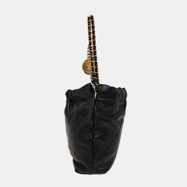 CHANEL 22 Mini Quilted Calfskin Black