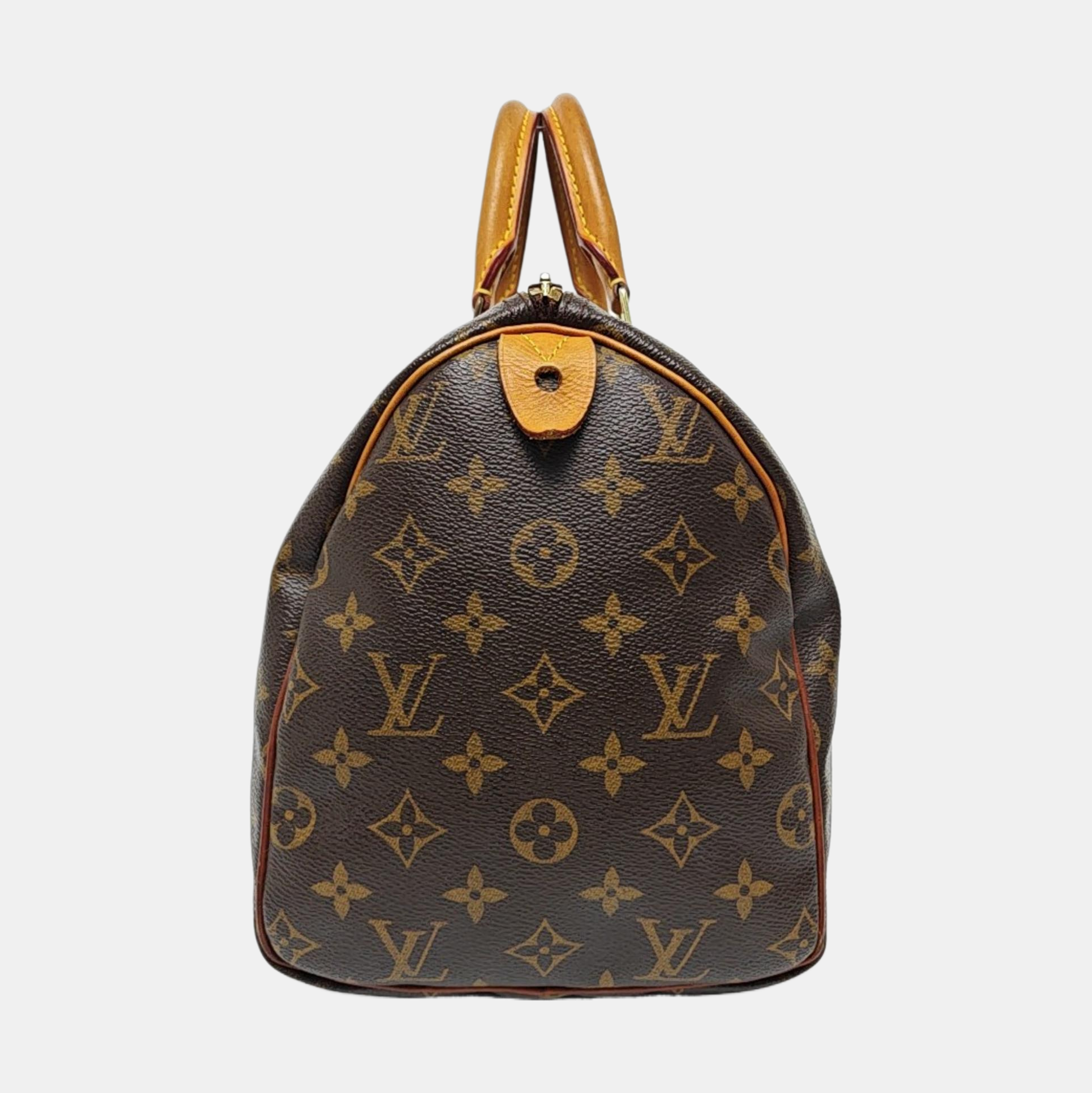 SPEEDY 30 Monogram Coated Canvas Brown