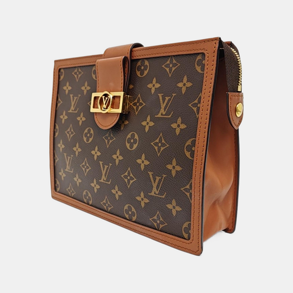 DAUPHINE Monogram Coated Canvas Brown