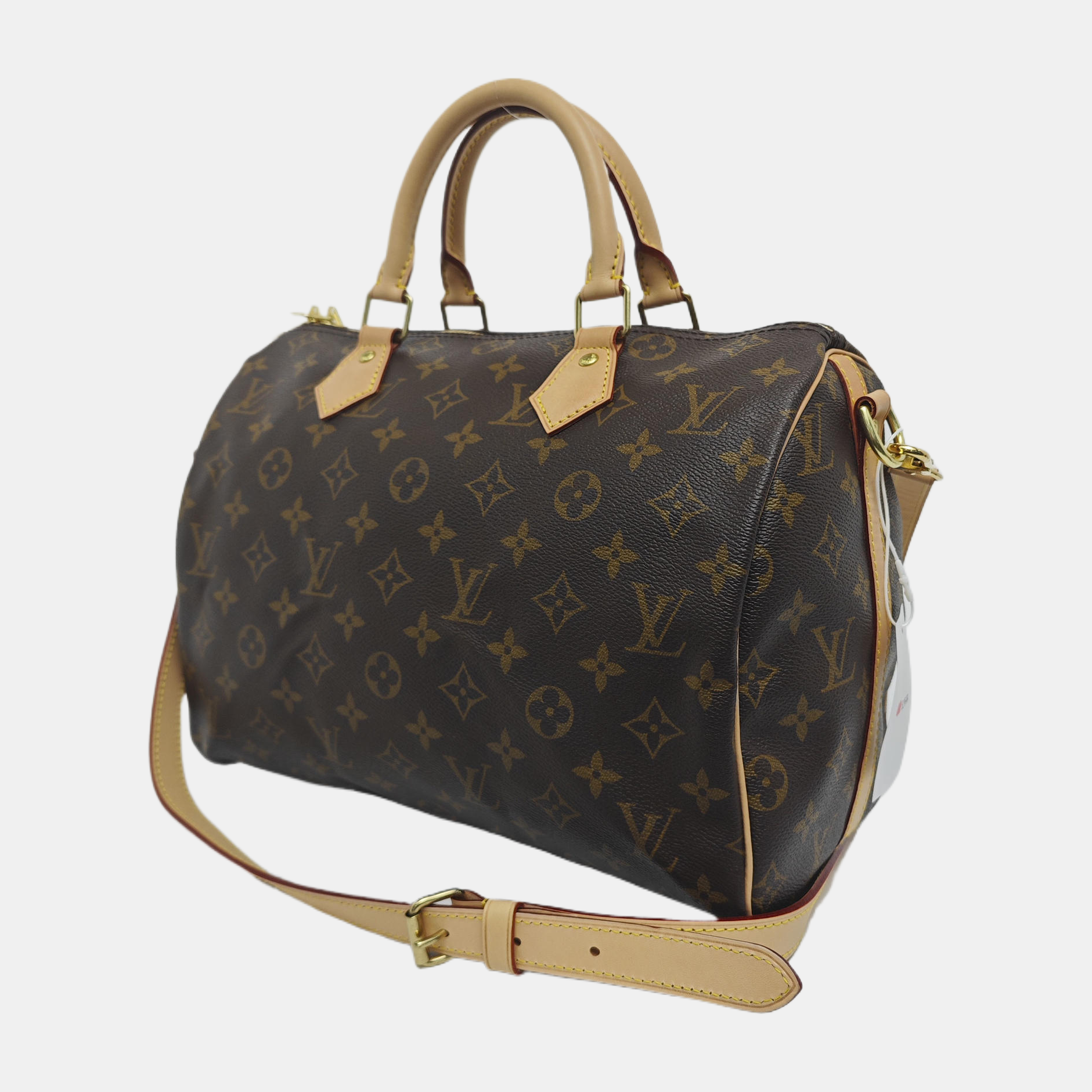 SPEEDY 30 Monogram Coated Canvas Brown