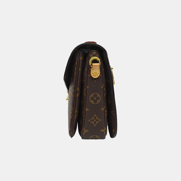 MÉTIS MM Monogram Coated Canvas Brown