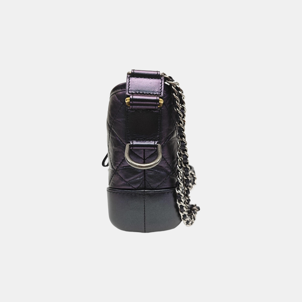 GABRIELLE Small Quilted Calfskin Purple