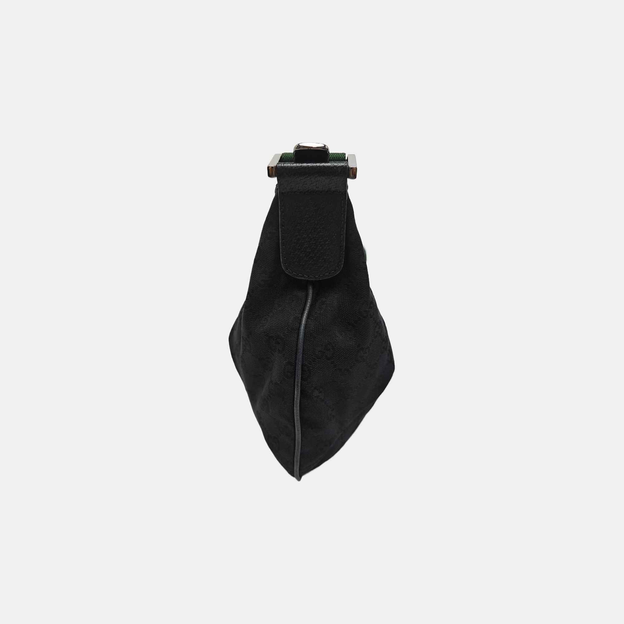 Monogram Canvas Shoulder Bag Black
