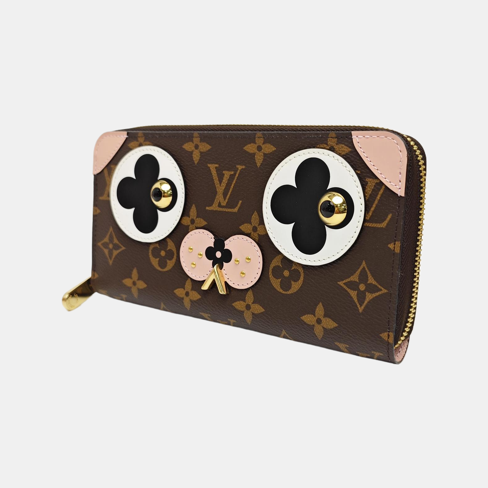ZIPPY Monogram Coated Canvas Brown Wallet