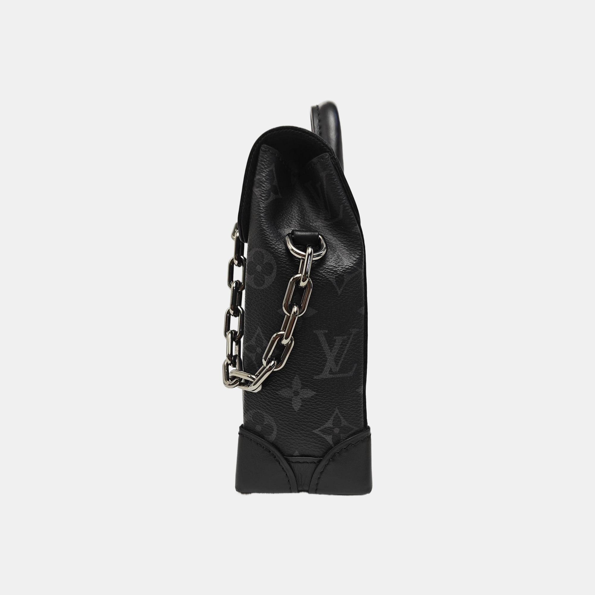 STEAMER Extra Small Monogram Coated Canvas Black
