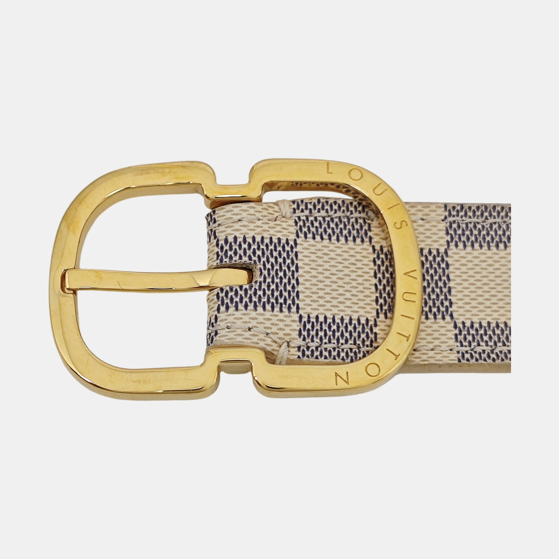 Coated Canvas Belt White