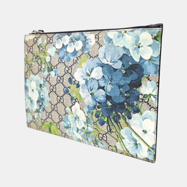 GG Blooms Monogram Coated Canvas Beige