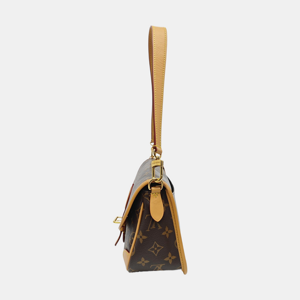 DIANE Monogram Coated Canvas Brown