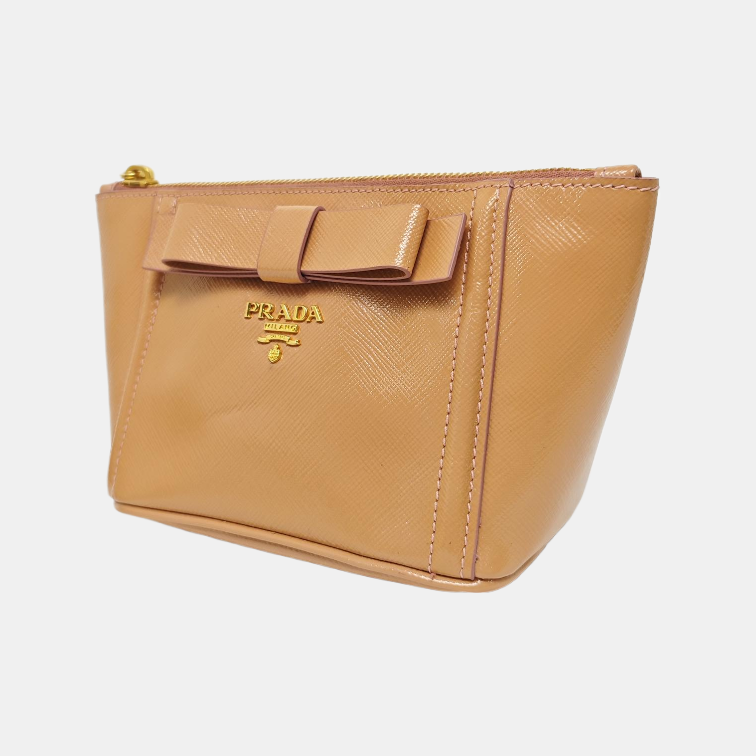 Calfskin Clutch Beige