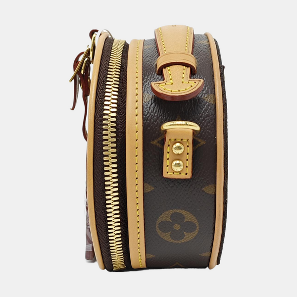 BOITE CHAPEAU Mini Monogram Coated Canvas Brown