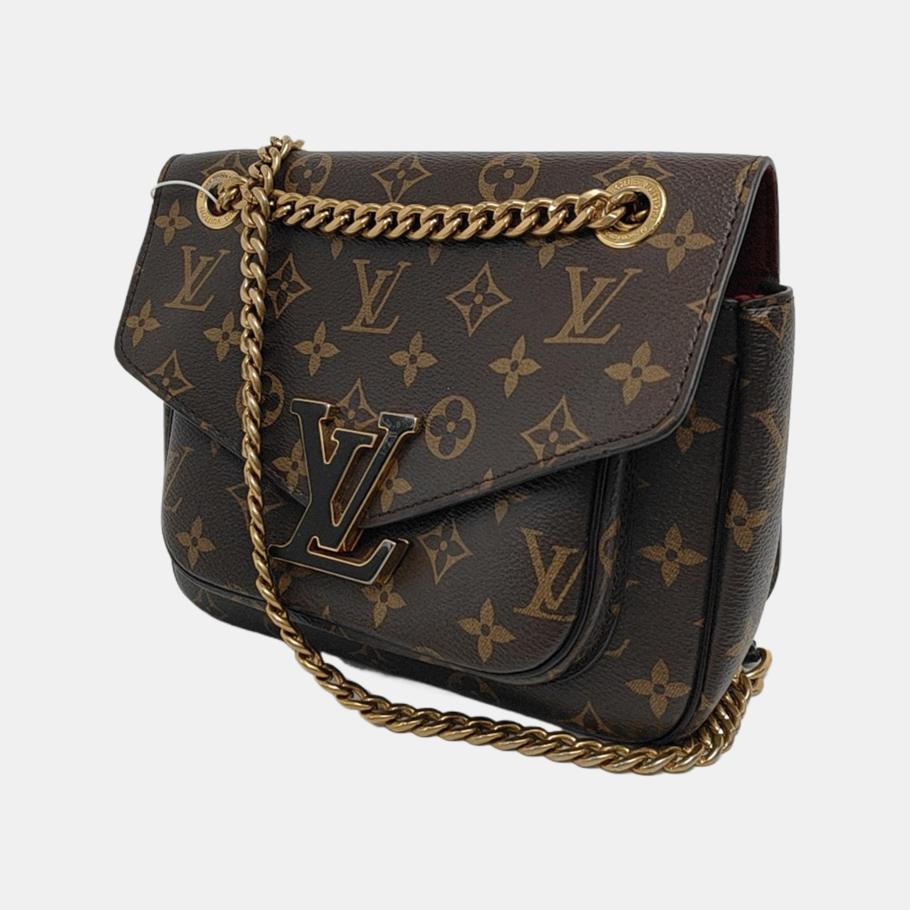 PASSY Monogram Coated Canvas Brown