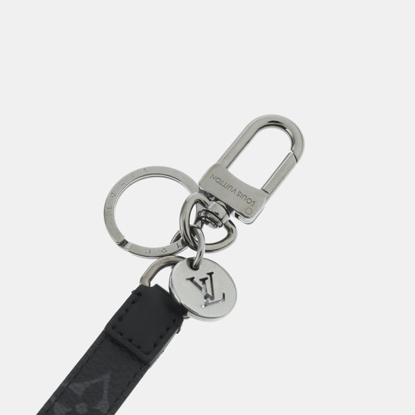 Colgante para bolso de lona revestida negra