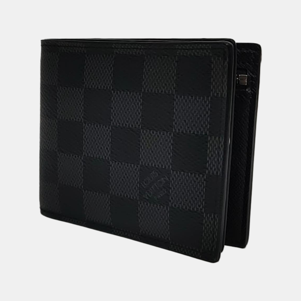 Coated Canvas Clutch Gray