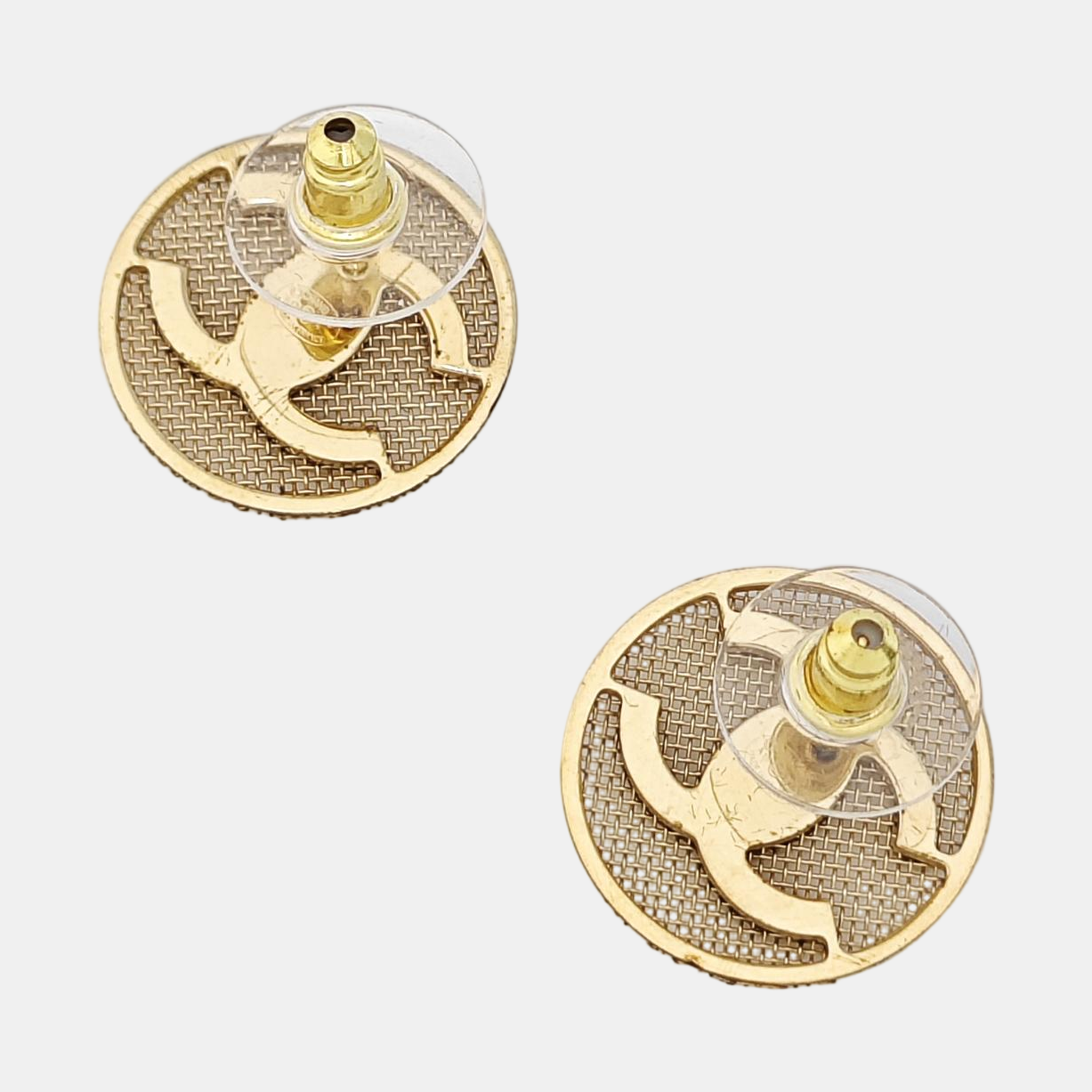 Metal Gold Stud Earrings