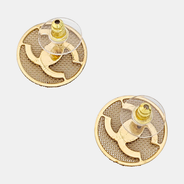 Metal Gold Stud Earrings