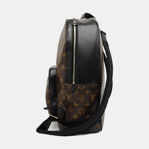 JOSH Monogram Coated Canvas Brown