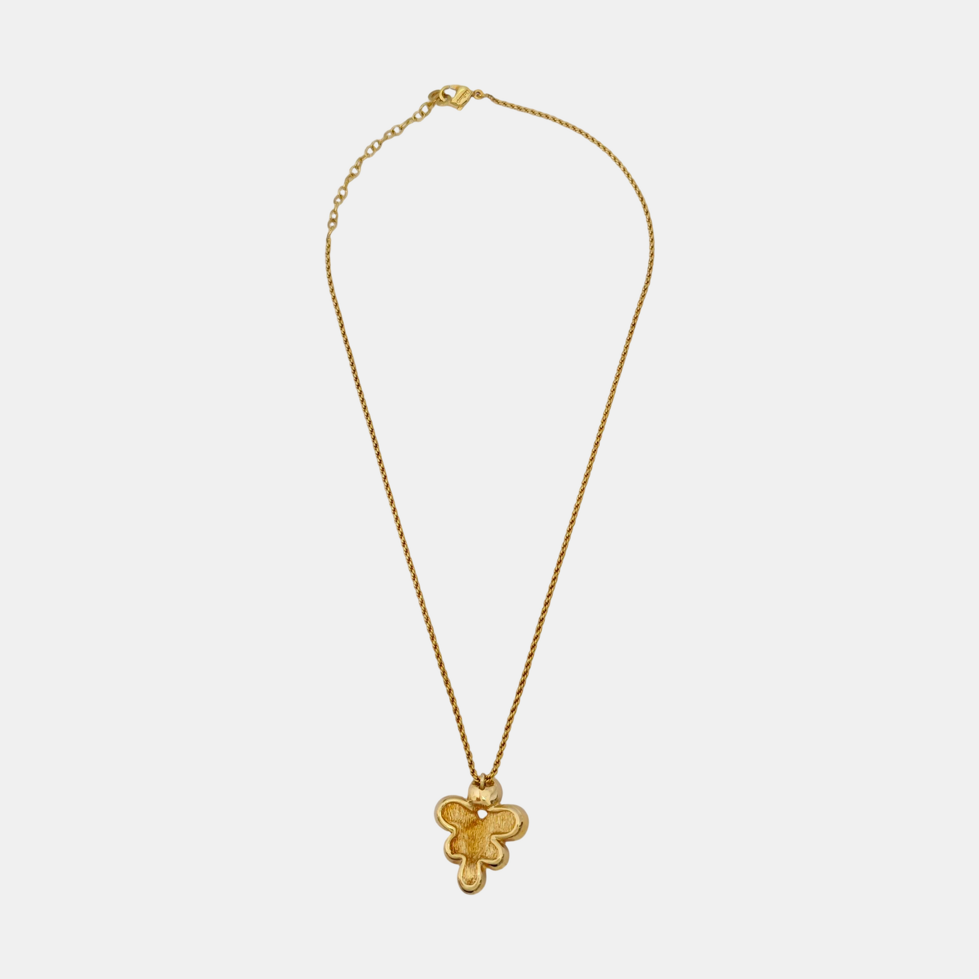 Twist Round Metal Gold Necklace