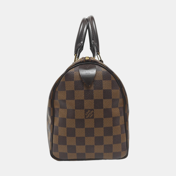 SPEEDY 25 Damier Ebene Coated Canvas Brown