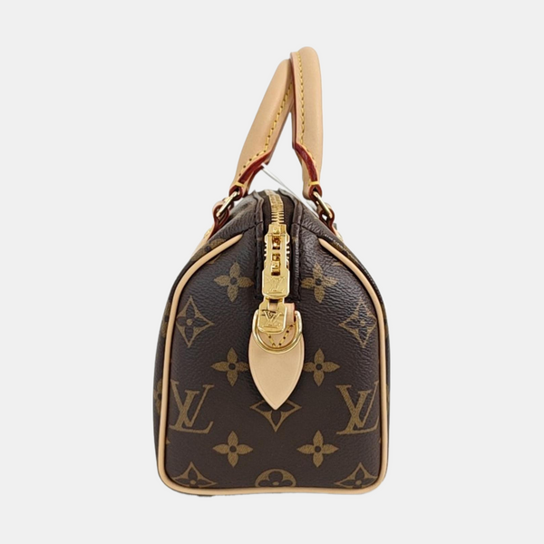 SPEEDY 20 Monogram Coated Canvas Brown