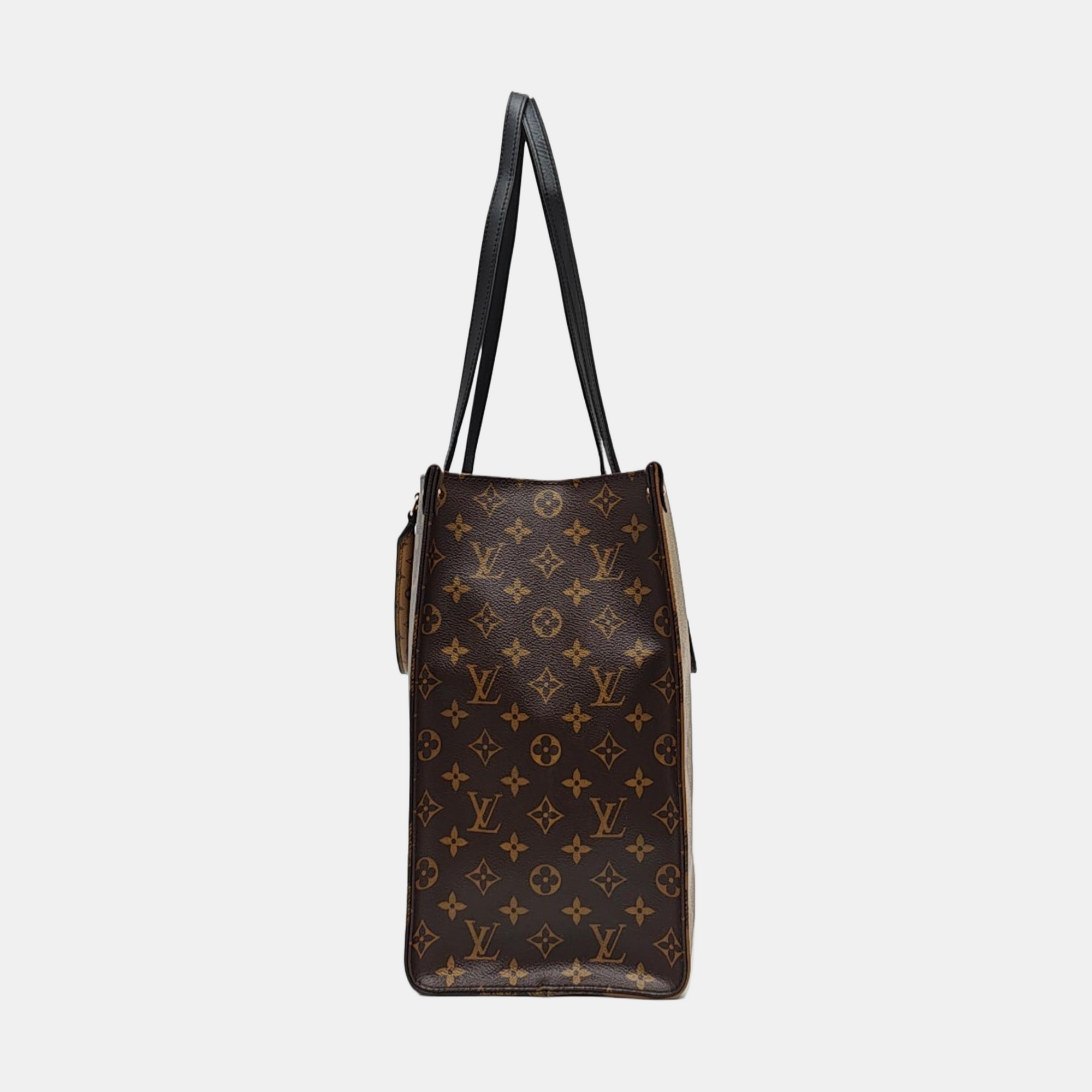 ONTHEGO GM Monogram Coated Canvas Brown