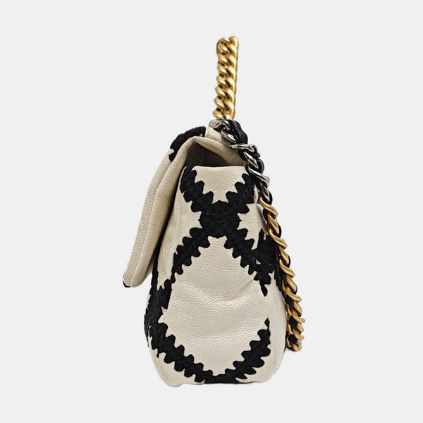 CHANEL 19 Pequeño Piel de Becerro Acolchado Multicolor