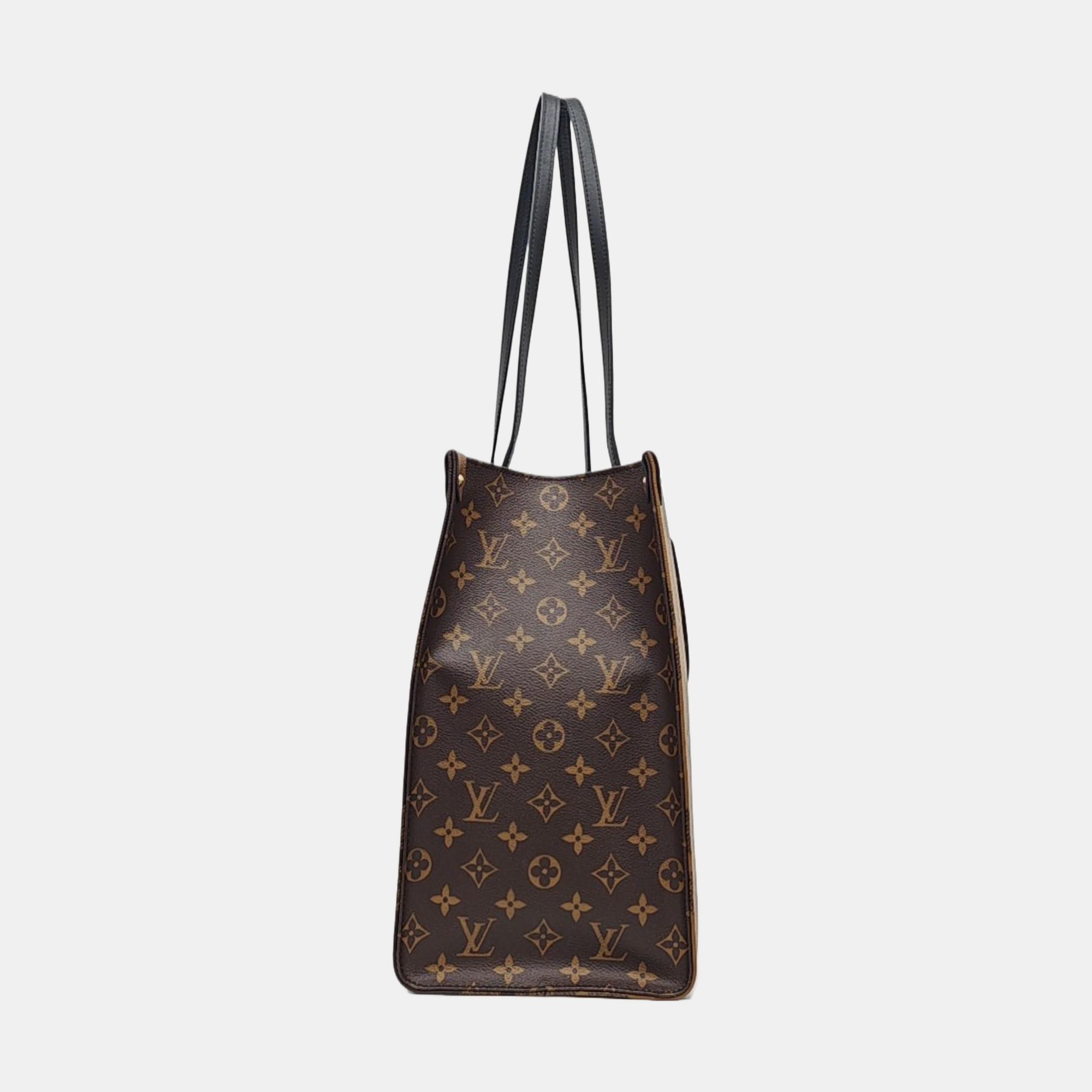 ONTHEGO GM Monogram Coated Canvas Brown