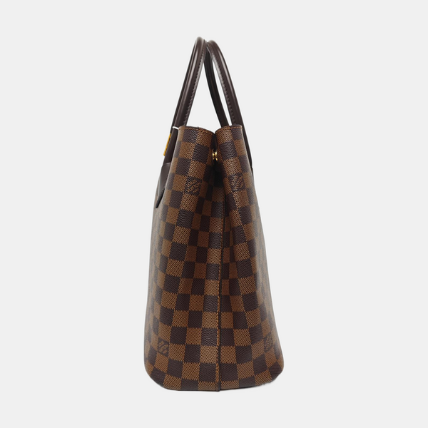 KENSINGTON BOWLING Damier Ebene Coated Canvas Brown