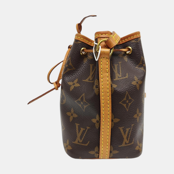 NÉONOÉ Nano Monogram Coated Canvas Brown