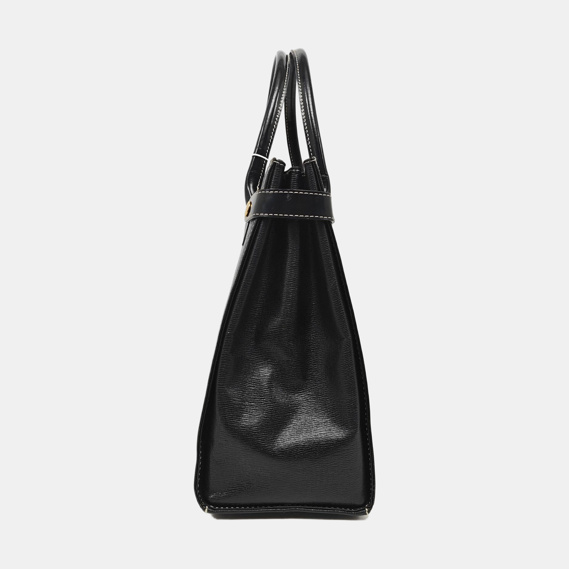 Calfskin Tote Bag Small Black