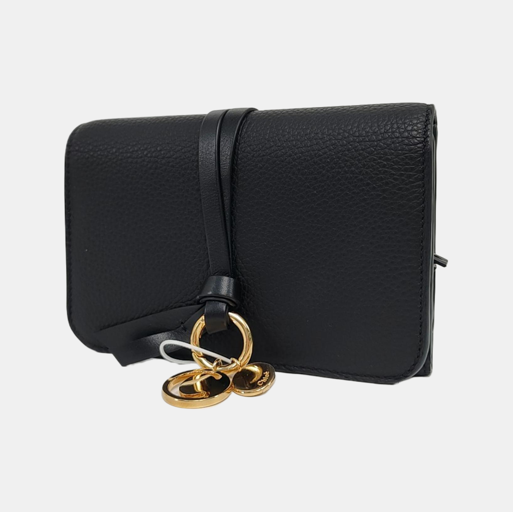 Alphabet Calfskin Black Wallet