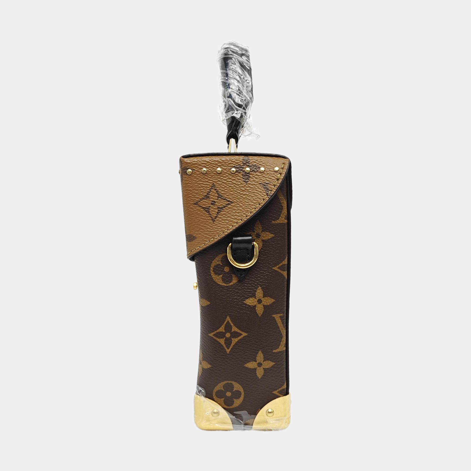 CAMERA BOX Monogram Coated Canvas Brown