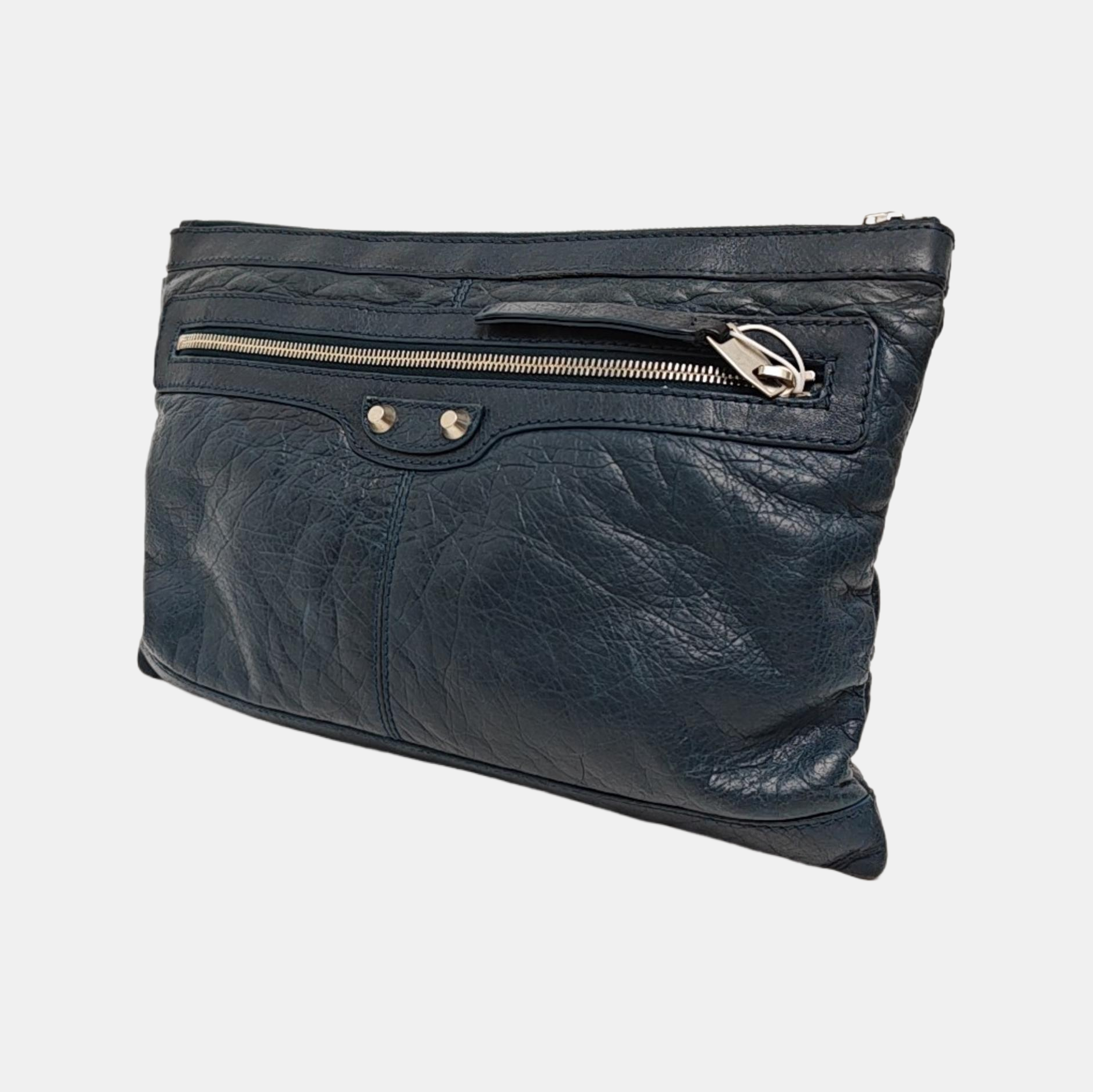 Calfskin Clutch Blue