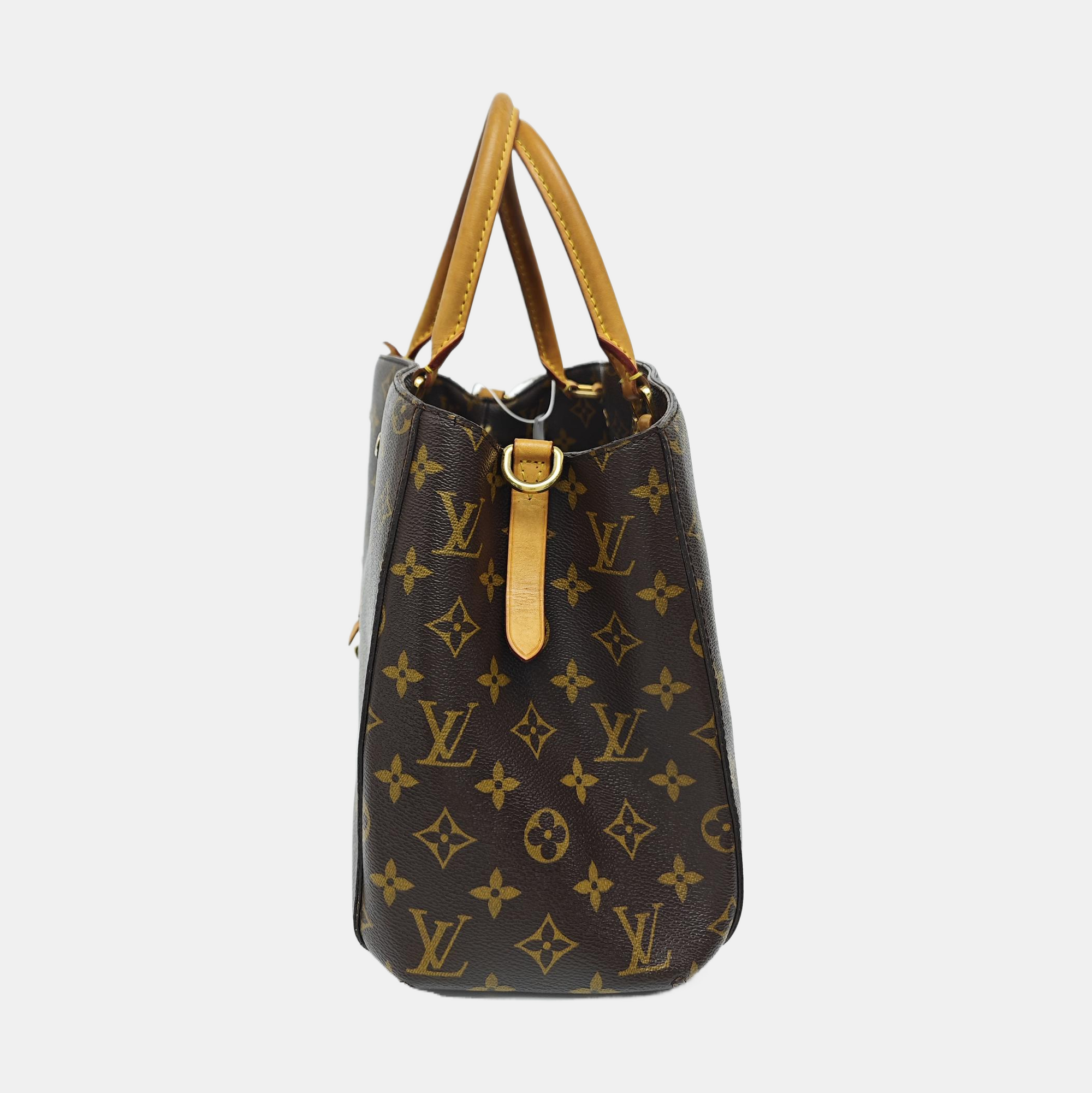 MONTAIGNE Monogram Coated Canvas Brown