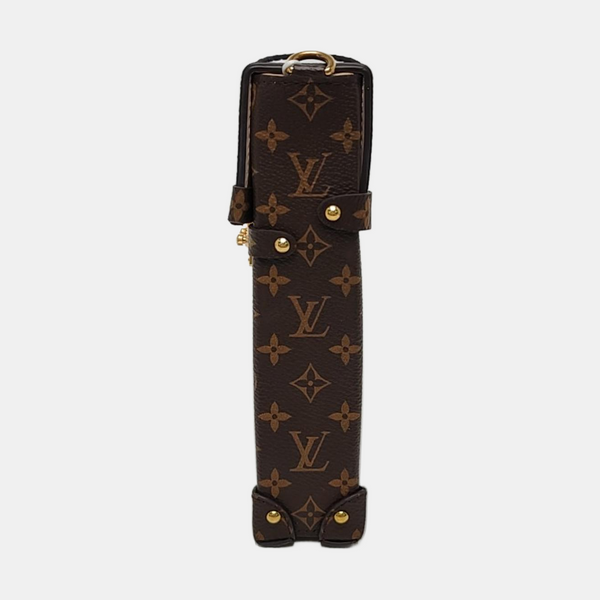 TRUNK Monogram Coated Canvas Brown