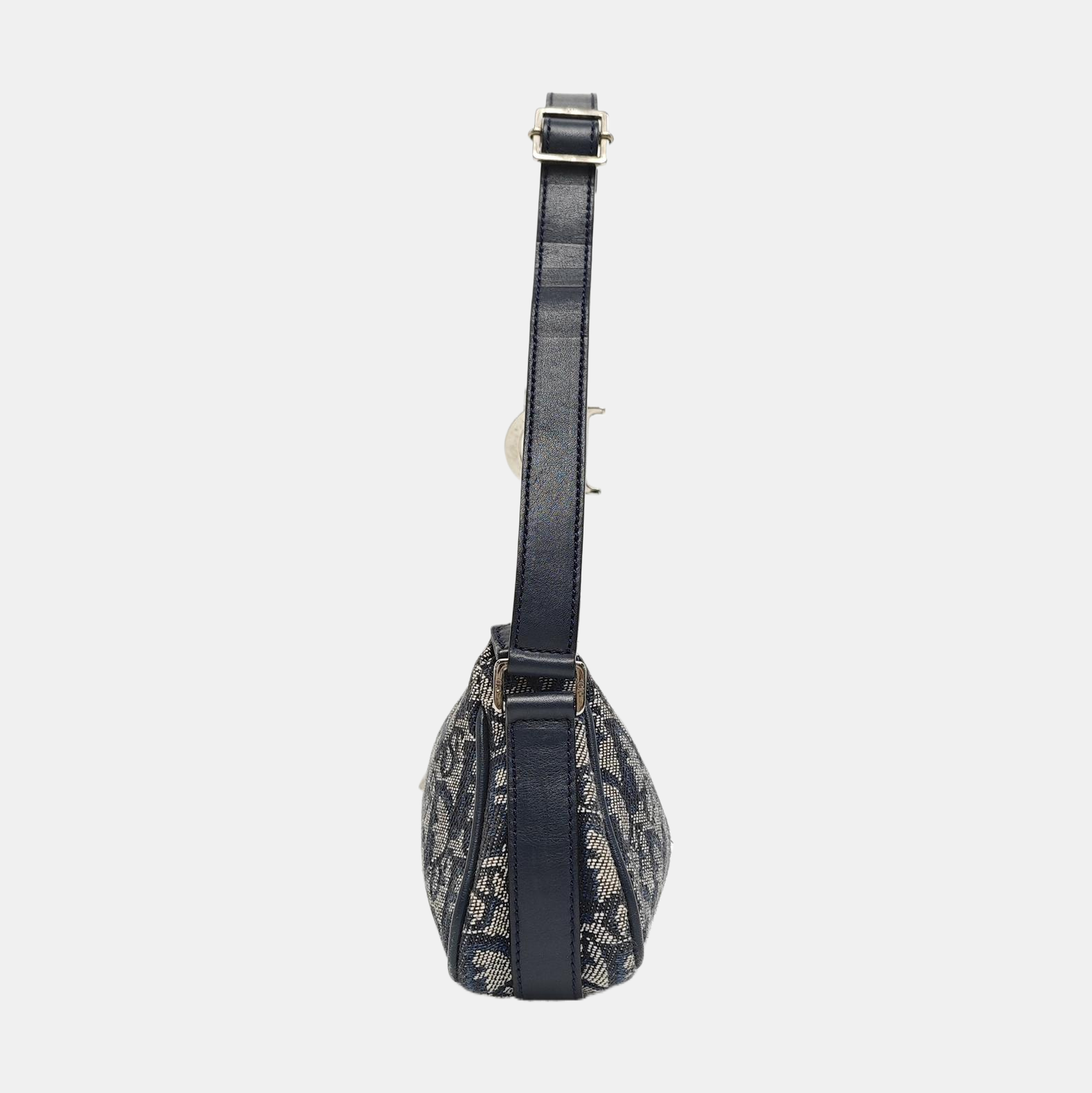Oblique Canvas Top Handle Bag Blue
