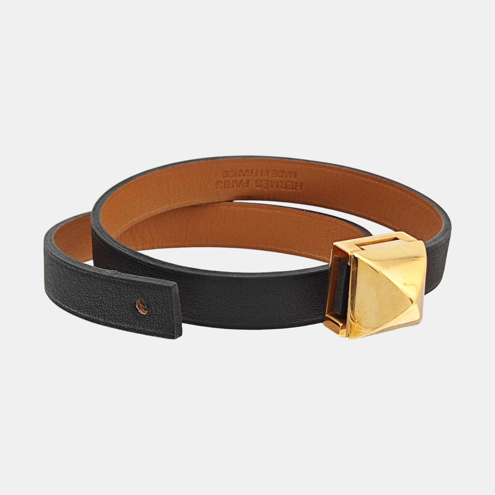 Medor Infini Leather Black Bangle