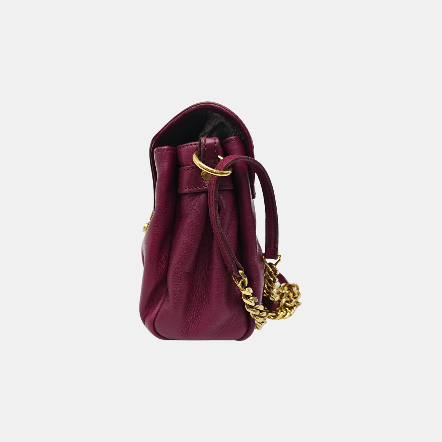 Calfskin Shoulder Bag Purple