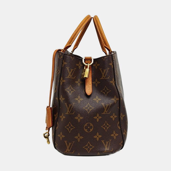 MONTAIGNE Monogram Coated Canvas Brown
