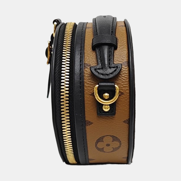 BOITE CHAPEAU Mini Monogram Coated Canvas Brown