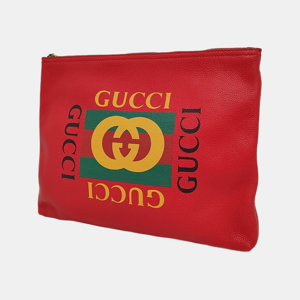Print Medium Calfskin Red