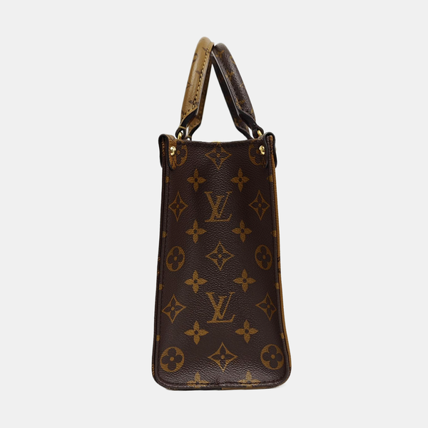 ONTHEGO PM Monogram Coated Canvas Brown